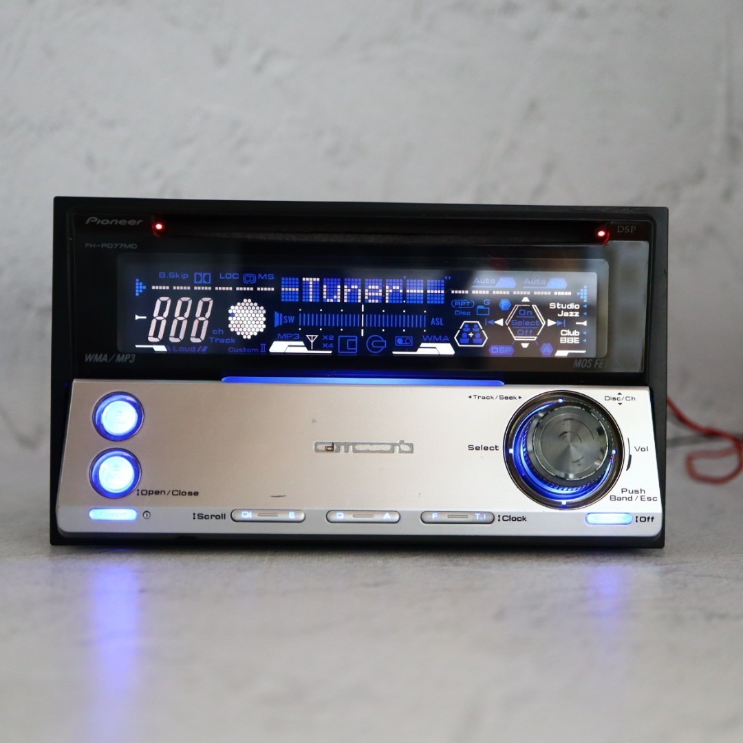 Carrozzeria FH-P077MD 2DIN CD MD CD-R/RW MDLP DSP Fully maintained Working JP
