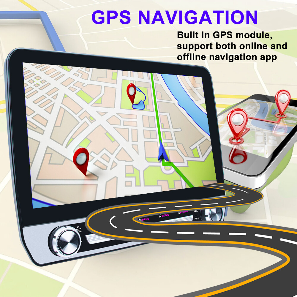 2+64G 10.1″ Double 2 Din Android 13.0 Car Carplay GPS Navi Radio Stereo WIFI BT