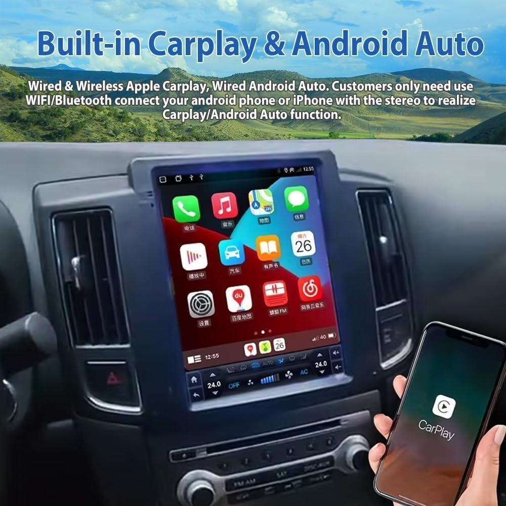 10.4″ Car GPS Radio Navigation Stereo Carplay Screen For Nissan MAXIMA 2008-2014