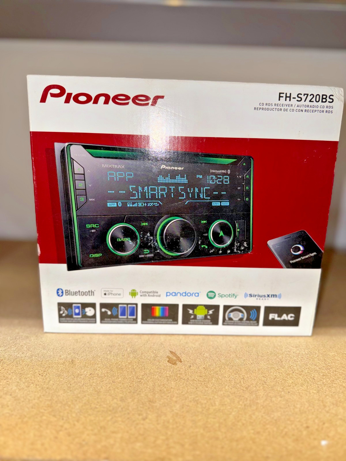 Pioneer FH-S720BS Double DIN Bluetooth Car Stereo | USB AUX Spotify SiriusXM Rea