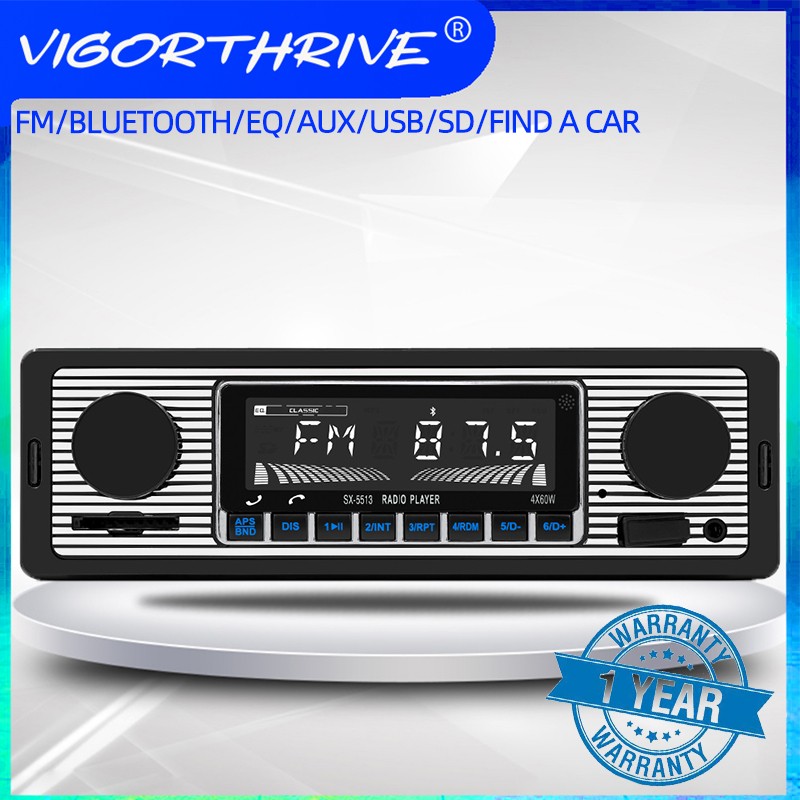 USB SD Card Hands Free Calling Smart Find My Car Bluetooth 5.0 Car MP3 Player