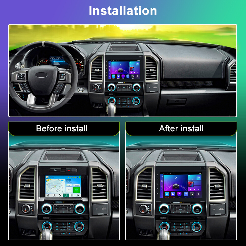 For 2004-08 Ford F150 Car Stereo Radio Carplay Android 13 GPS Navi WIFI 32GB CAM