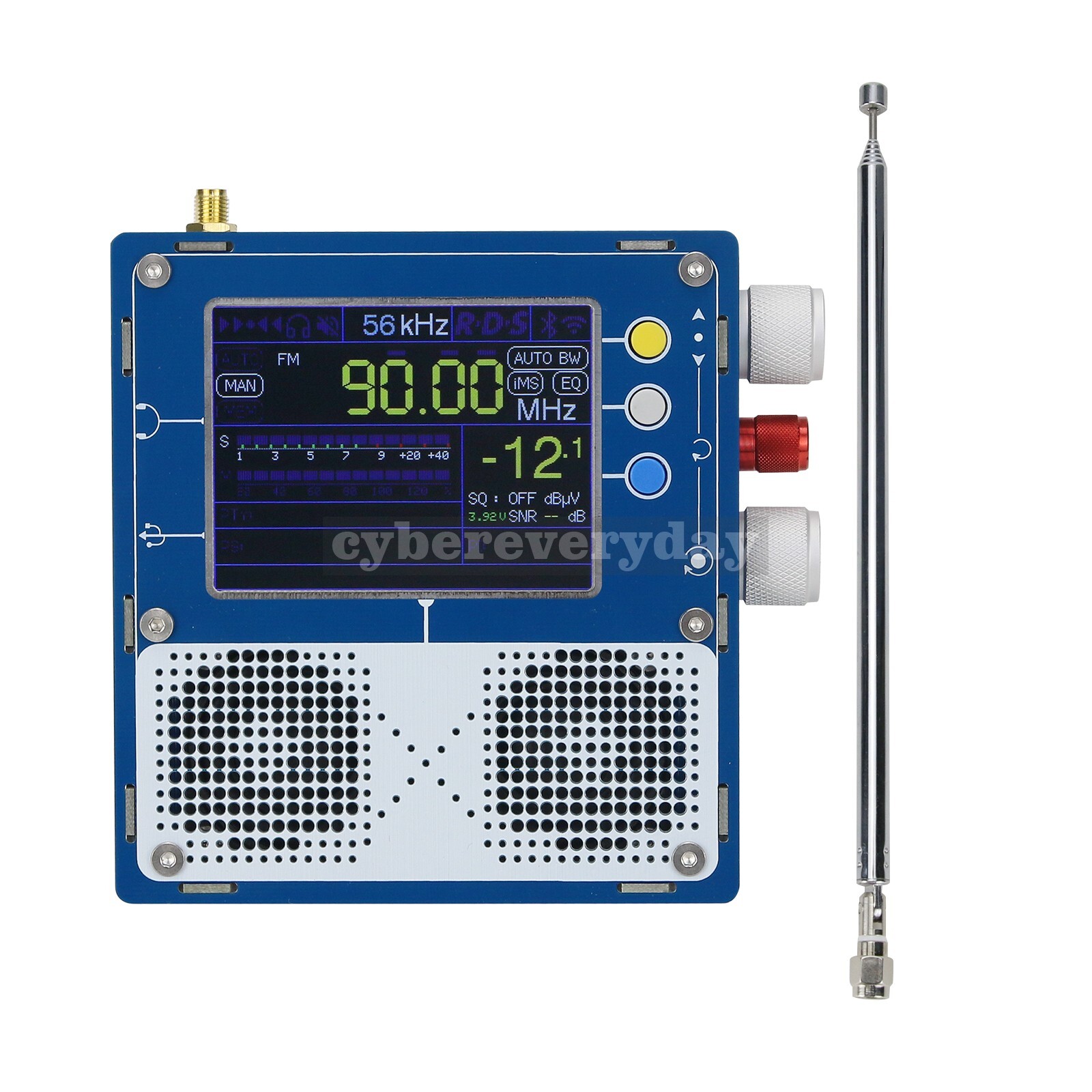 HamGeek TEF6686 Plus 3.2″ DSP Radio Full Band Radio Dual Speaker Hardware 1.18