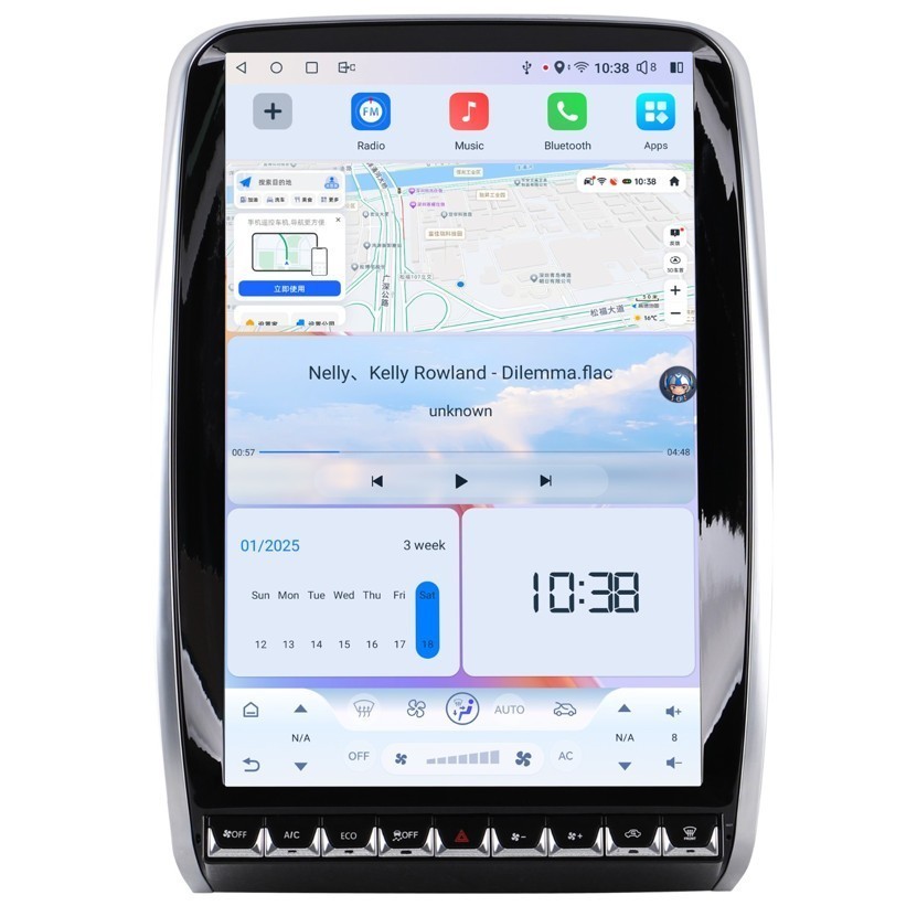 14.5″ Tesla Style Car Radio Stereo Carplay Android For Dodge Durango 2014-2020