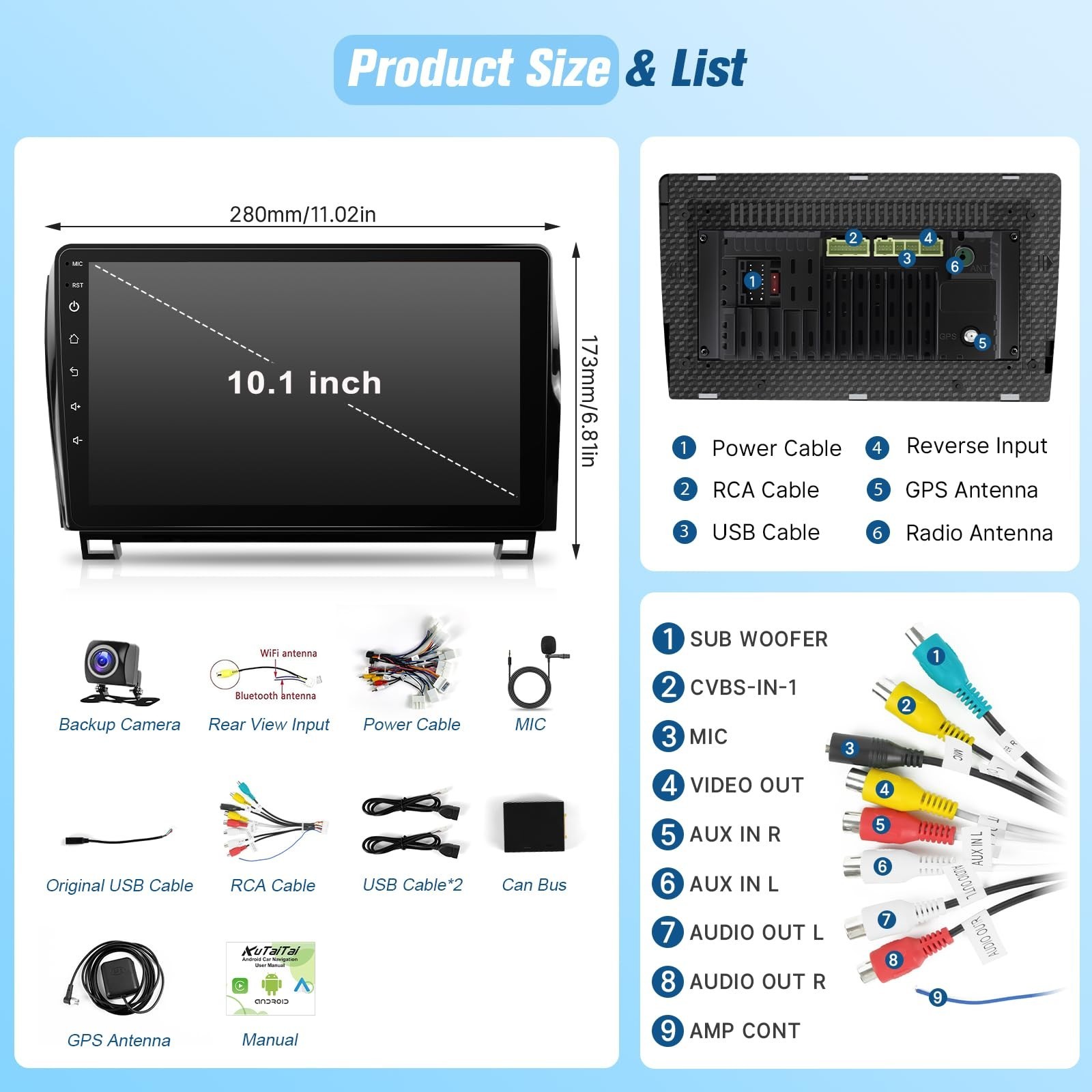 Upgrade Android 12 Car Stereo for Toyota Tundra 2007-2013 Toyota Sequoia 2008…