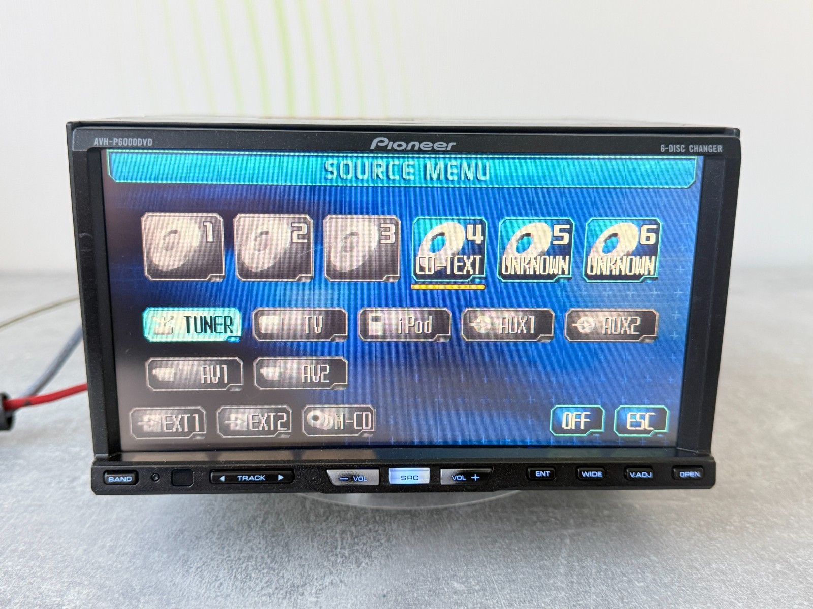 Pioneer AVH-P6000DVD 2DIN 6-Disc Changer DVD CD Touchscreen Car Stereo Multimedi