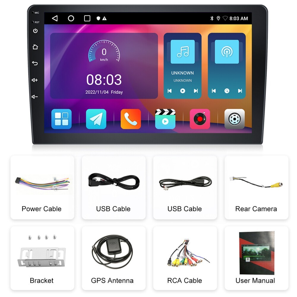 4+64G Car Radio Stereo Carplay For 2000-2004 Ford Focus GPS Navi Camera 1280*800
