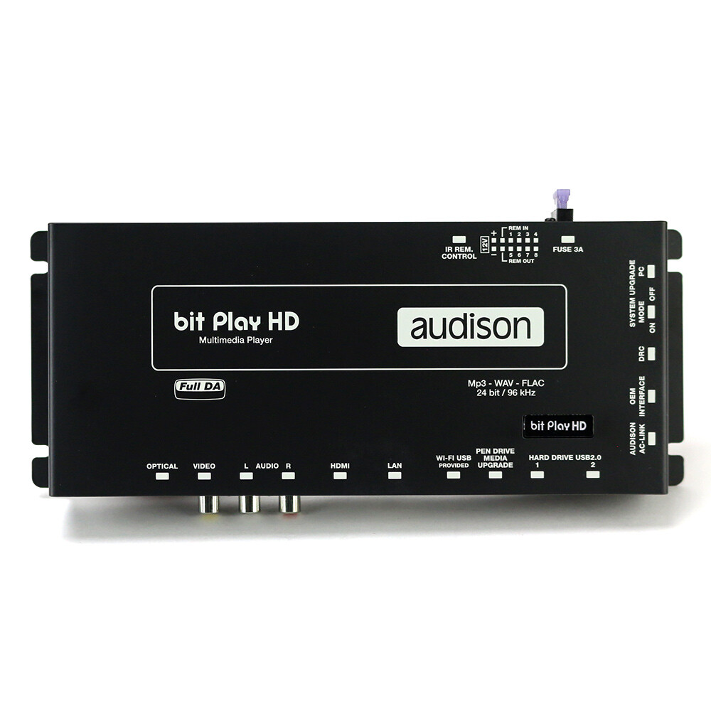 Audison bit Play HD Hi-Resolution In-Car Media Player w/ Internal 240GB SSD NEW
