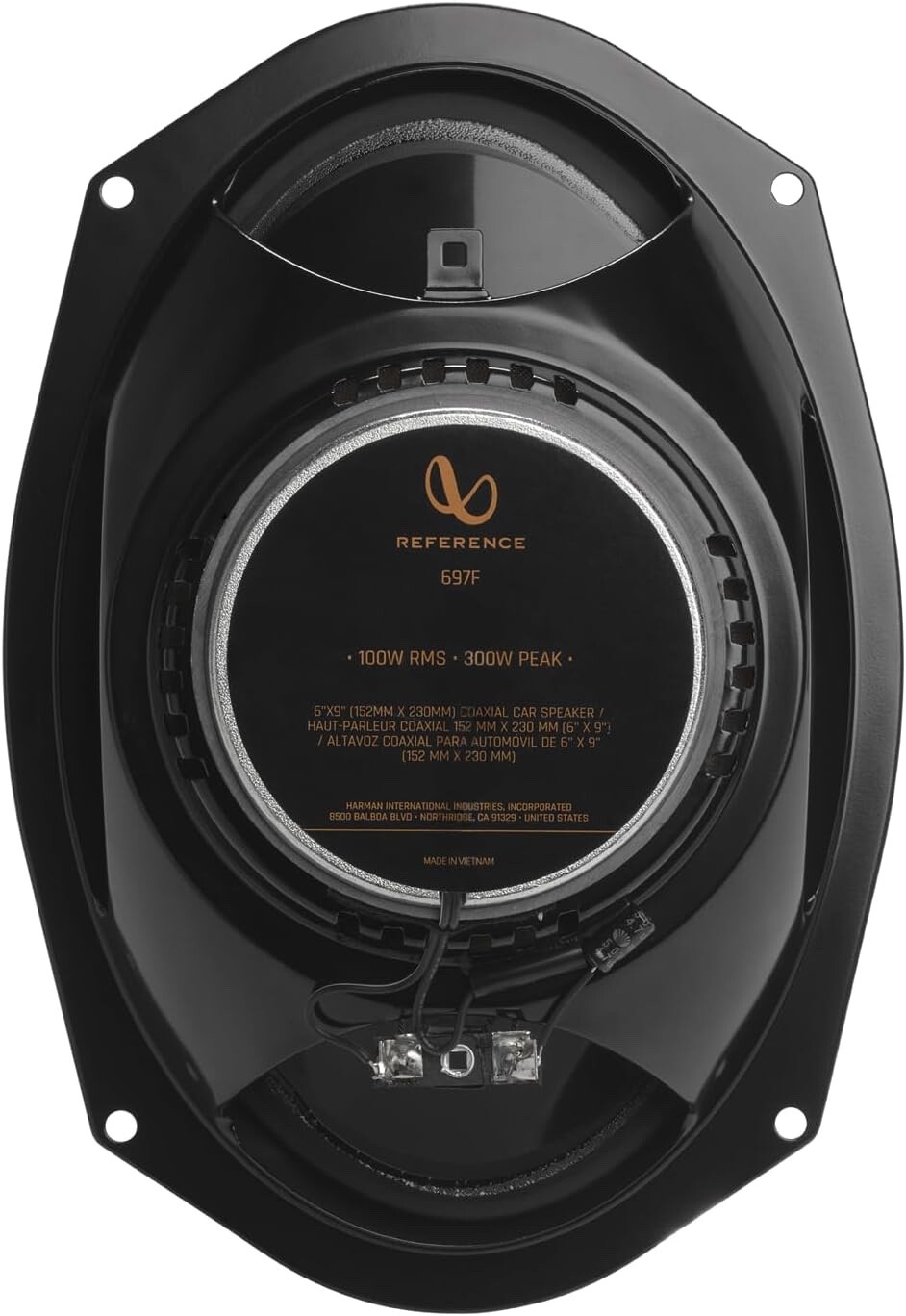 Infinity REF697F 6×9 Coaxial Car Speakers 300W + 500WATTS Tweeter & 100ft Wire