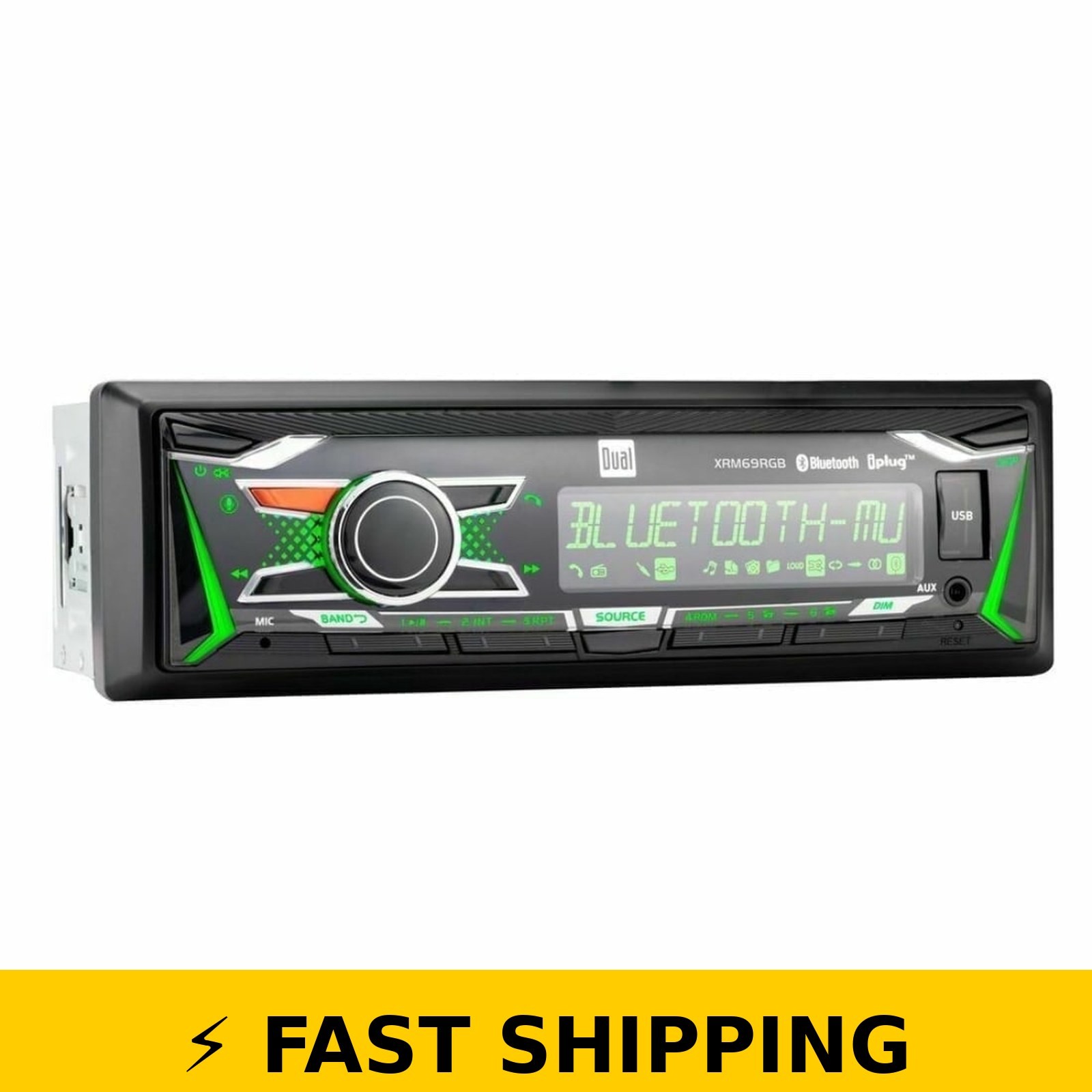 Dual XRM69RGB Single DIN Stereo | Bluetooth | RGB Colors