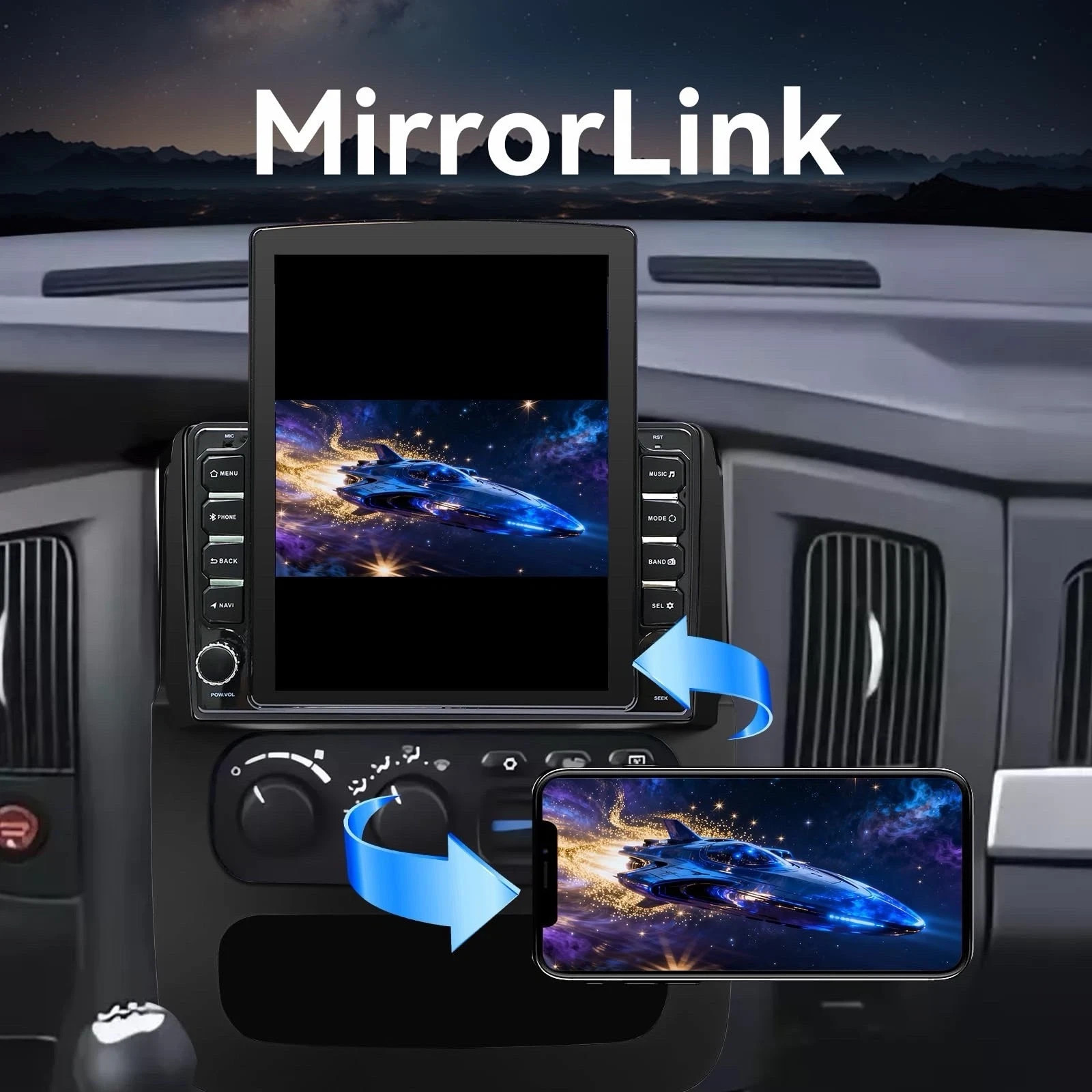 4+64GB 9.7 Car Stereo for Dodge Ram 1500 2006-2008