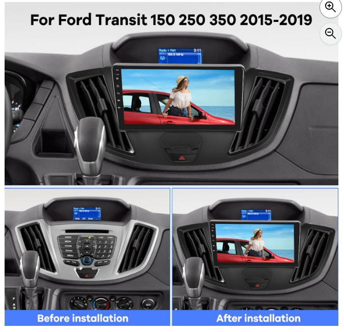 For 2015-2019 Ford Transit 150 250 350 Android 12.0 Carplay Car Stereo Radio GPS