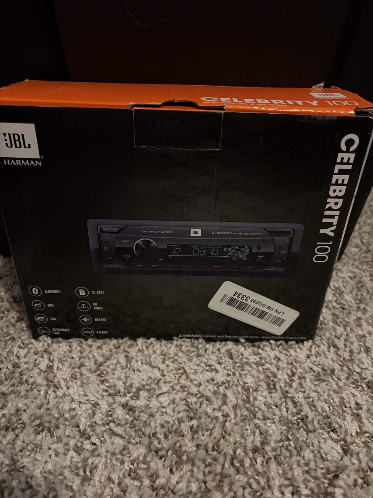 JBL Celebrity100 Single DIN In-Dash Bluetooth MP3 USB SD Digital Media Car Radio