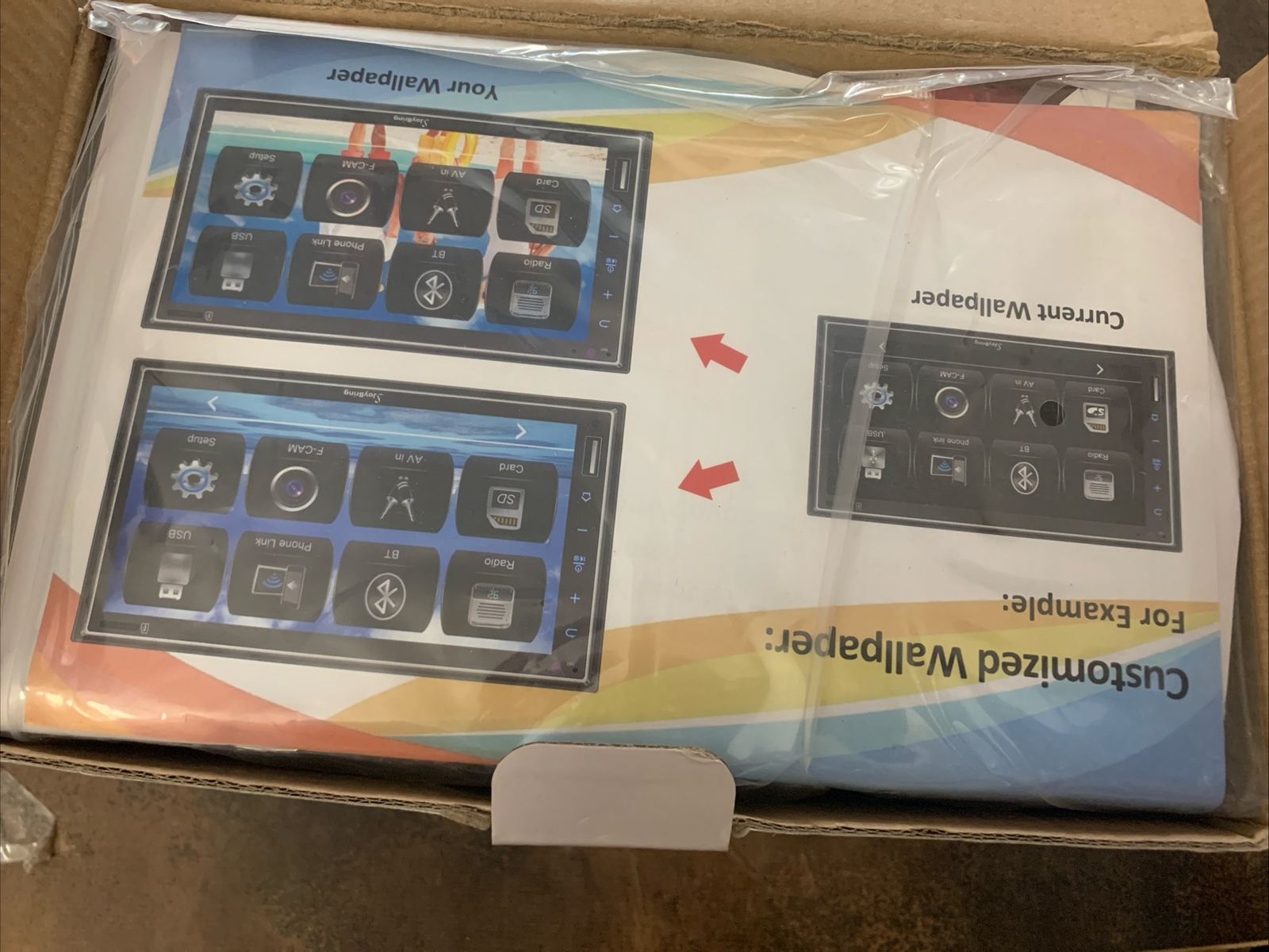 JoyBring JOY-A018 New In Box-Double Din Car Stereo W/ Backup Camera
