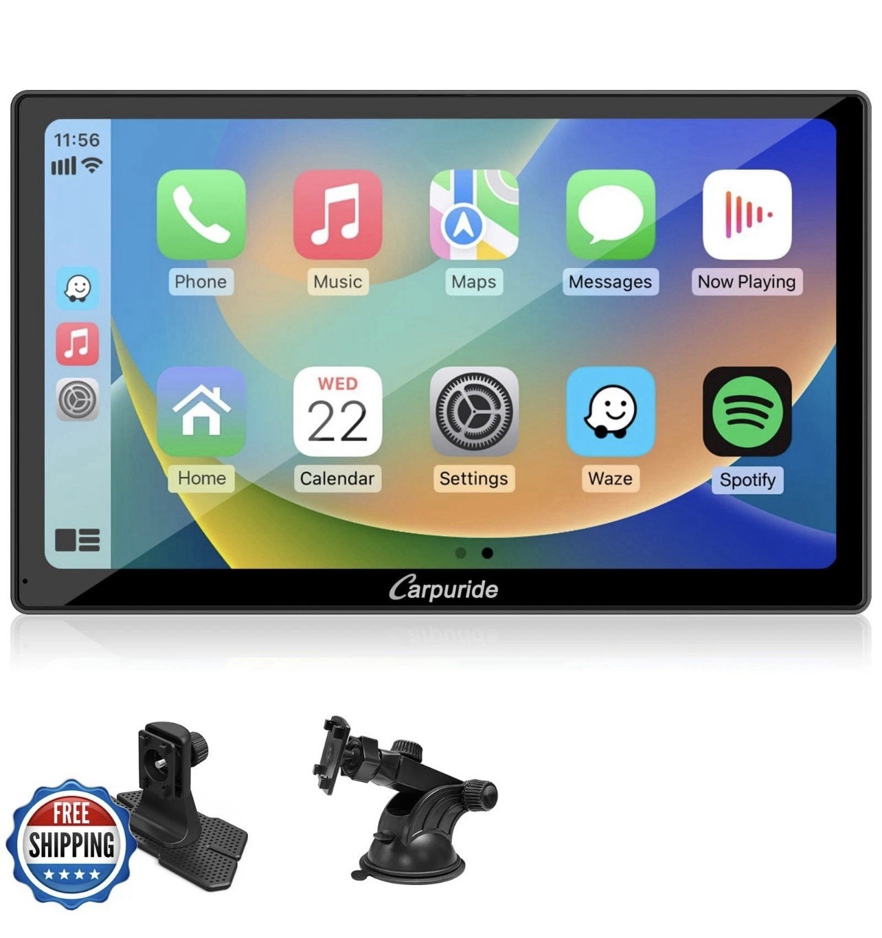 CARPURIDE C98 Wireless 9’’ Apple Carplay Android Auto GPS Navigation