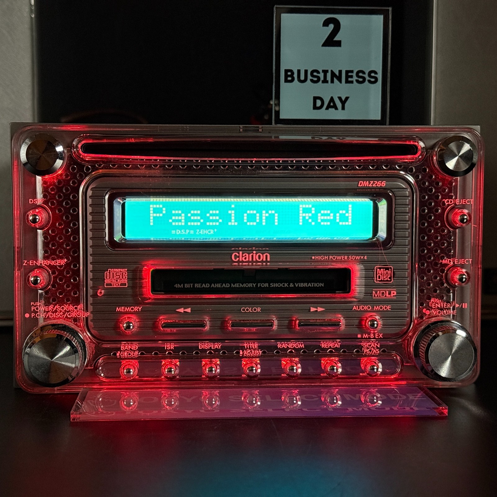 Clarion DMZ266 2DIN Car Audio CD MD Player JDM DSP 12-Color Illumination Stock