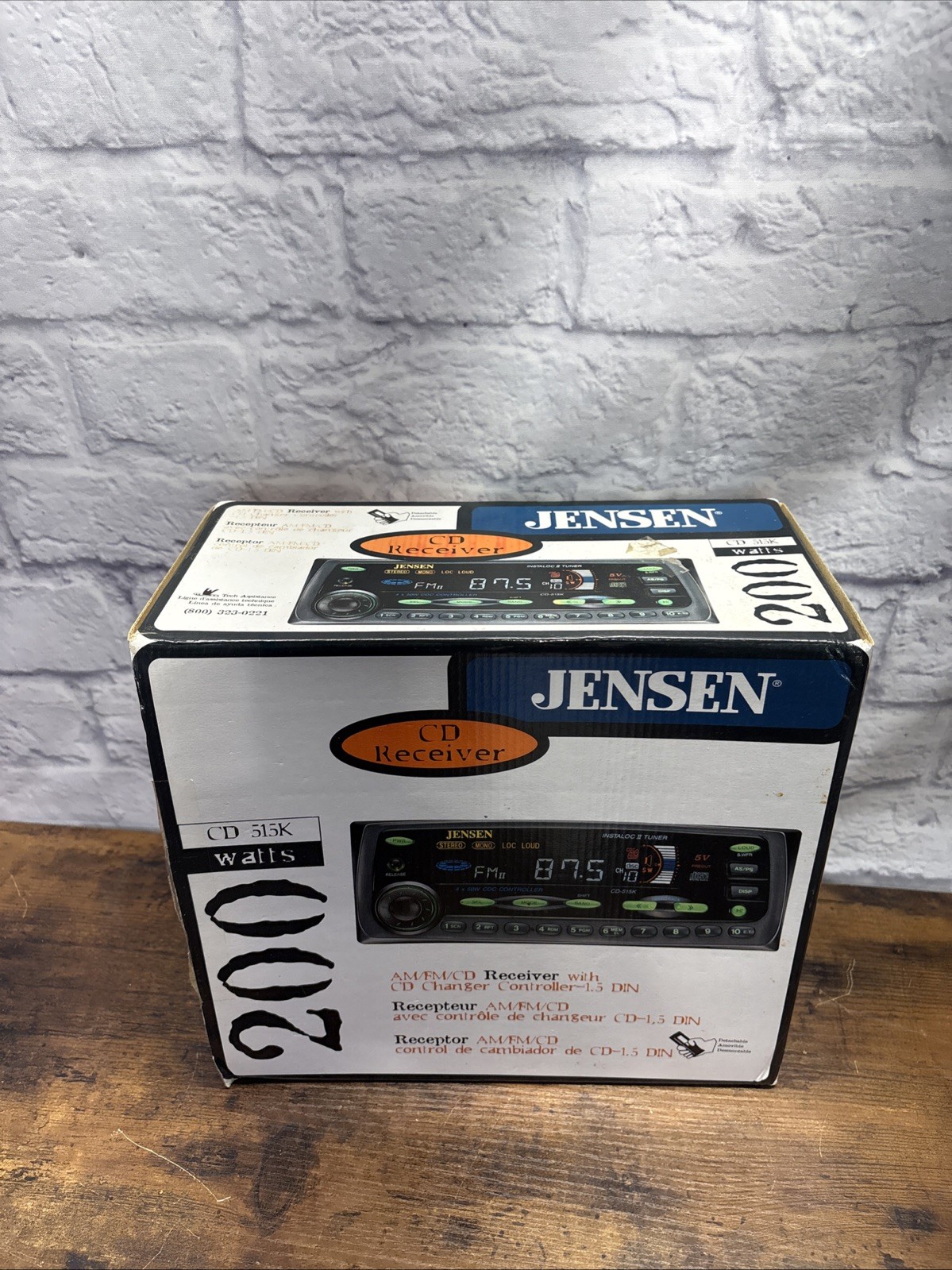 Vintage Jensen CD-515K Car CD Receiver NOS Detachable Face AM FM Stereo NEW