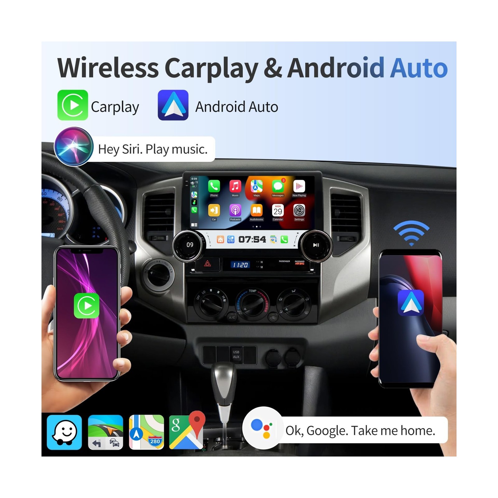 Car Radio Stereo for Toyota Tacoma 2005-2015 Apple Carplay Android Auto 10.1 …