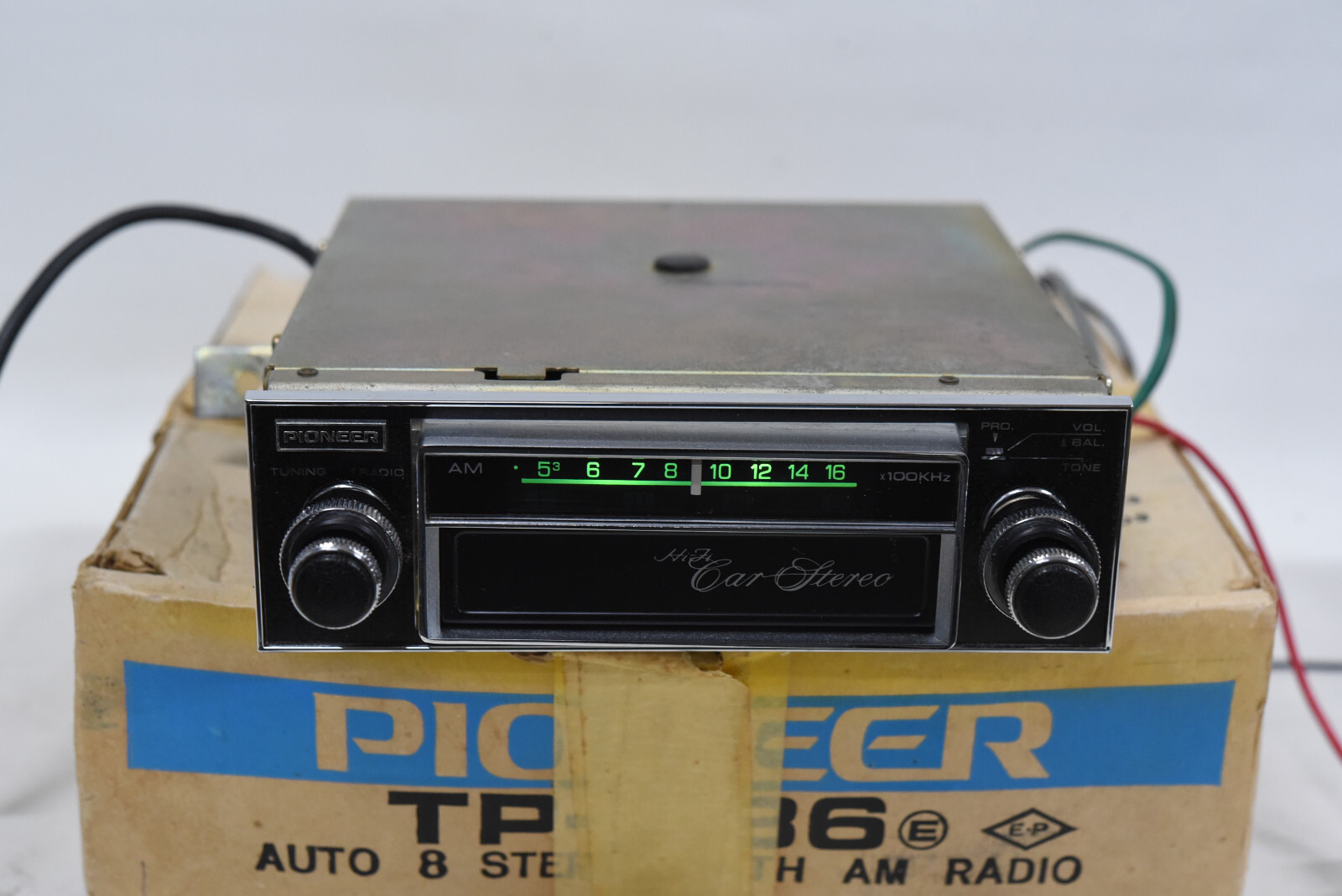 Pioneer TP-A86 8-Track Tape Player Car Stereo with AM Radio – Vintage – NEW Belt