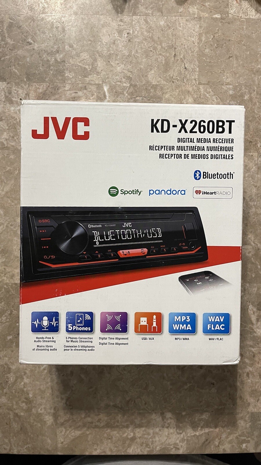 JVC KDX260BT Bluetooth Digital Media Receiver