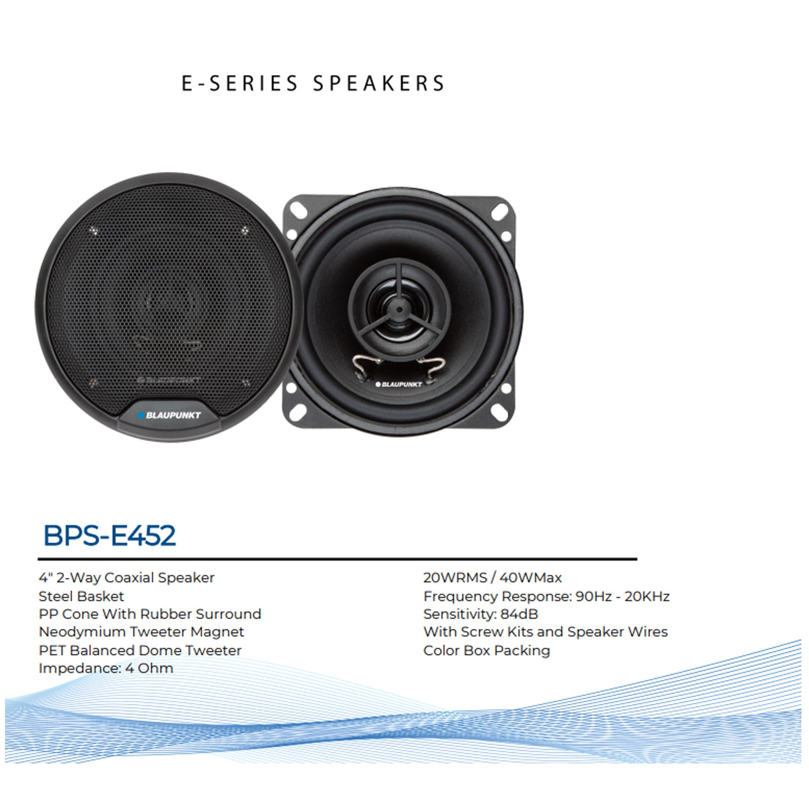 Blaupunkt ORLANDO650 6″ Touchscreen DVD/CD Receiver, 2x 4″ 40W Car Speaker, Wire