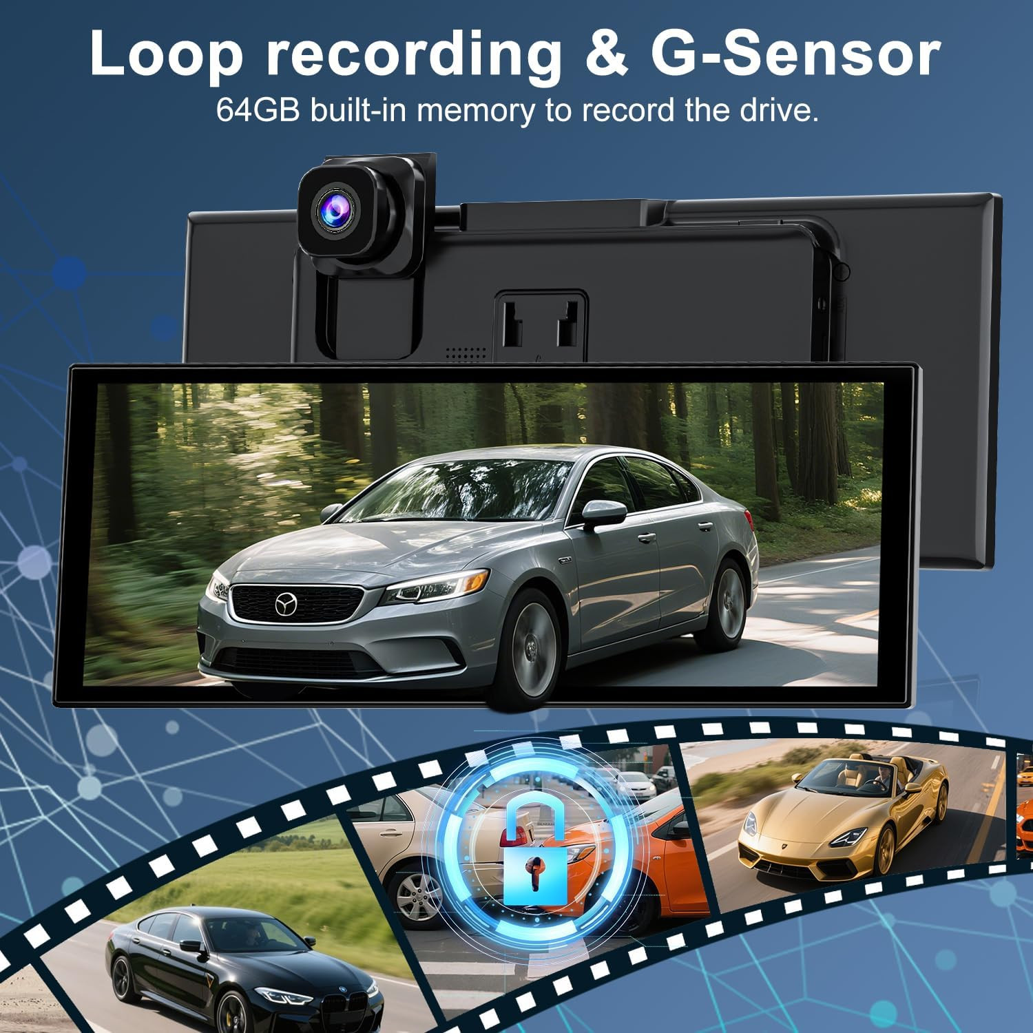 [11″ Fully Laminated 60fps Touchscreen] -Accfly Wireless car Play Screen for App