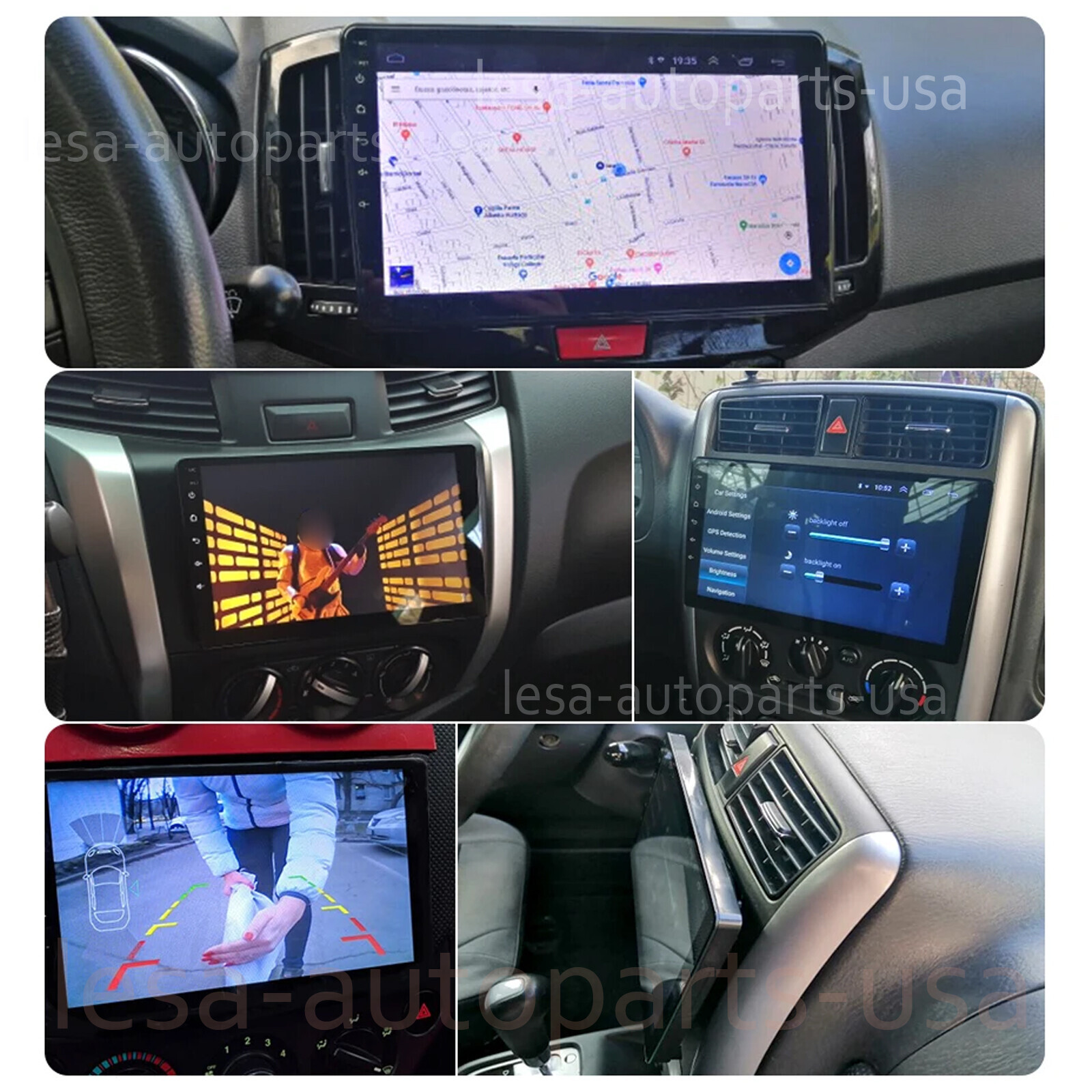 4G+64G Android 13.0 CarPlay Car Stereo Radio 10.1″ Double 2 Din GPS Navi +Camera