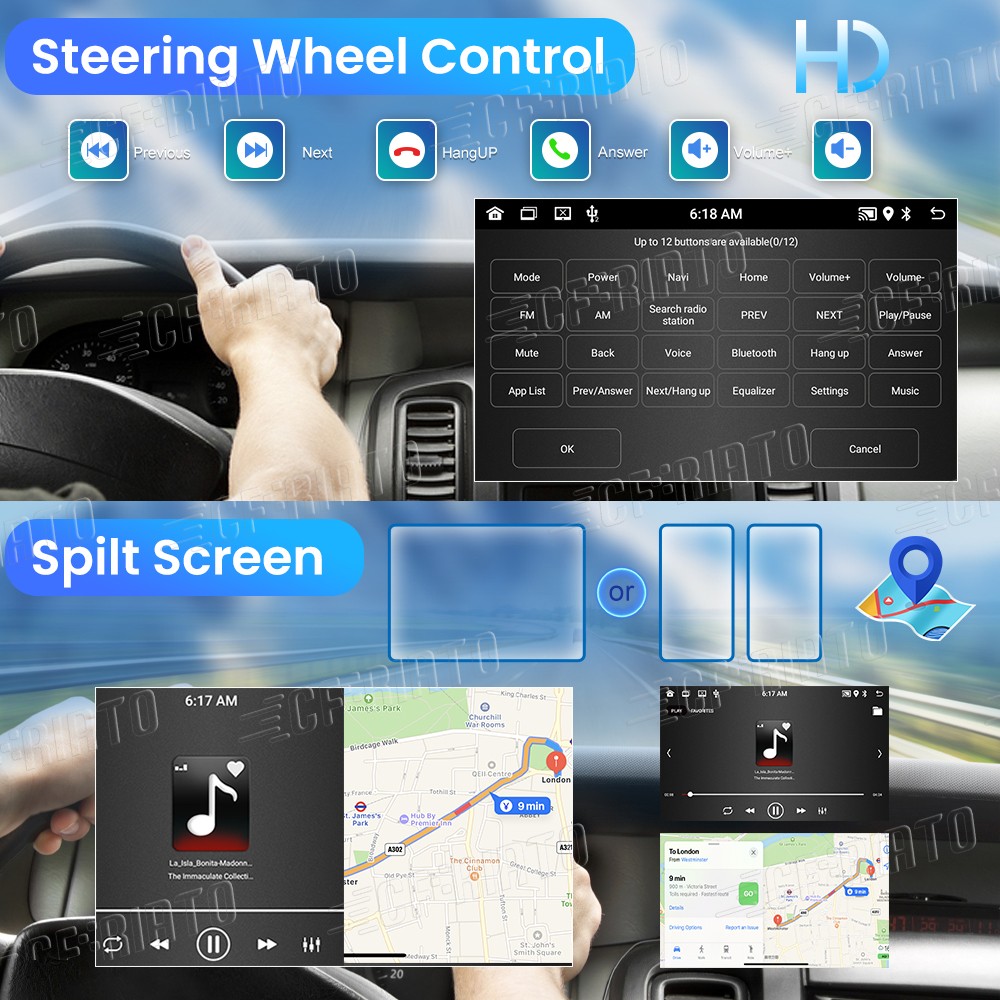 Android Car Navigation Radio 12.1″ for Ford Explorer 2011-2019 W.CarPlay 8 Core
