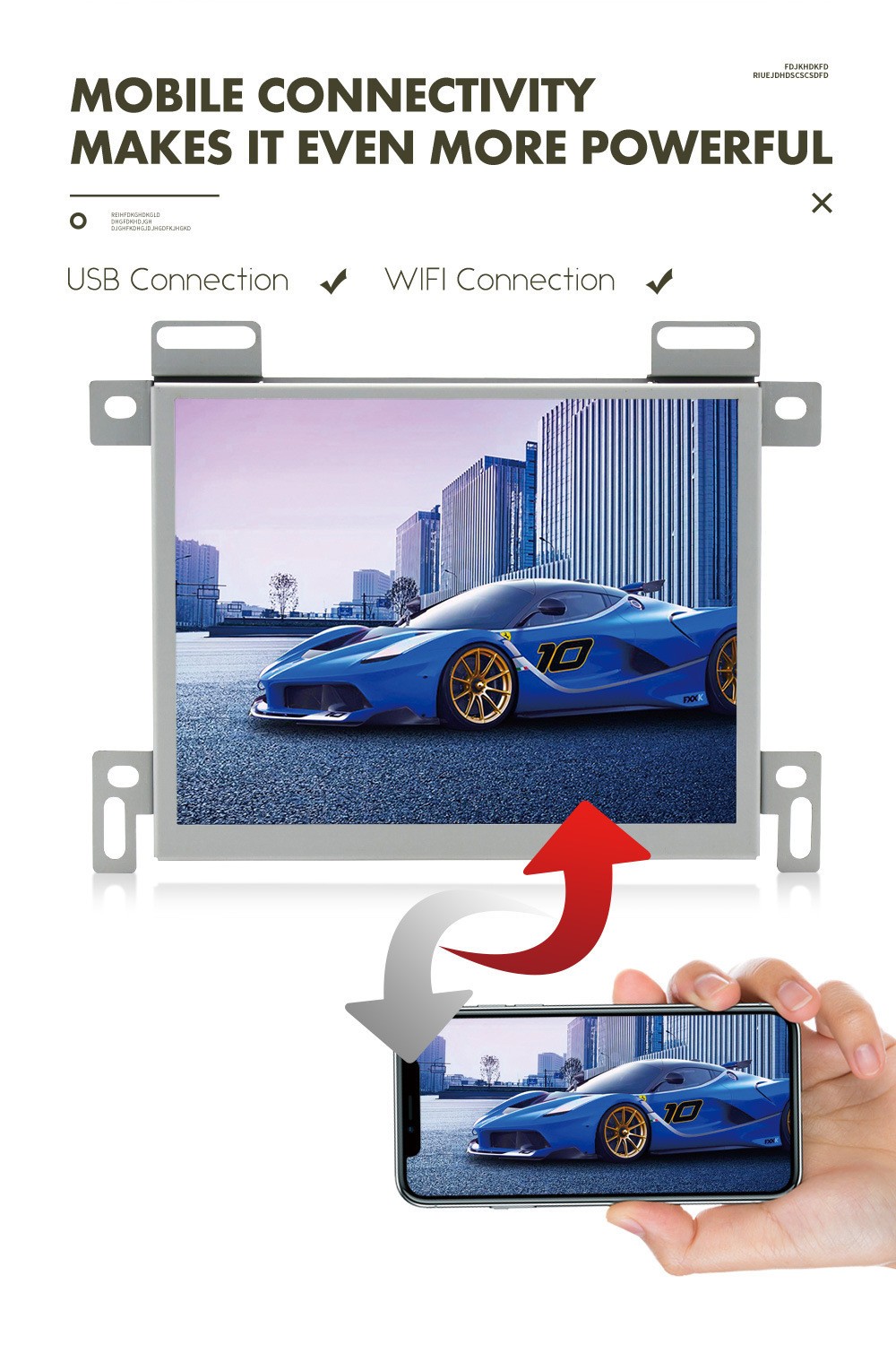 Stereo Radio GPS 8.4in Touch Screen Fit For Dodge Charger Challenger 2015-2023
