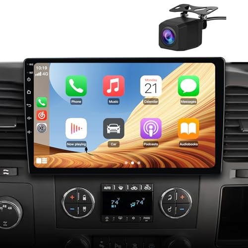 4Core 64GB Car Radio Stereo for Chevy Silverado 2GB+64GB with Backup Camera