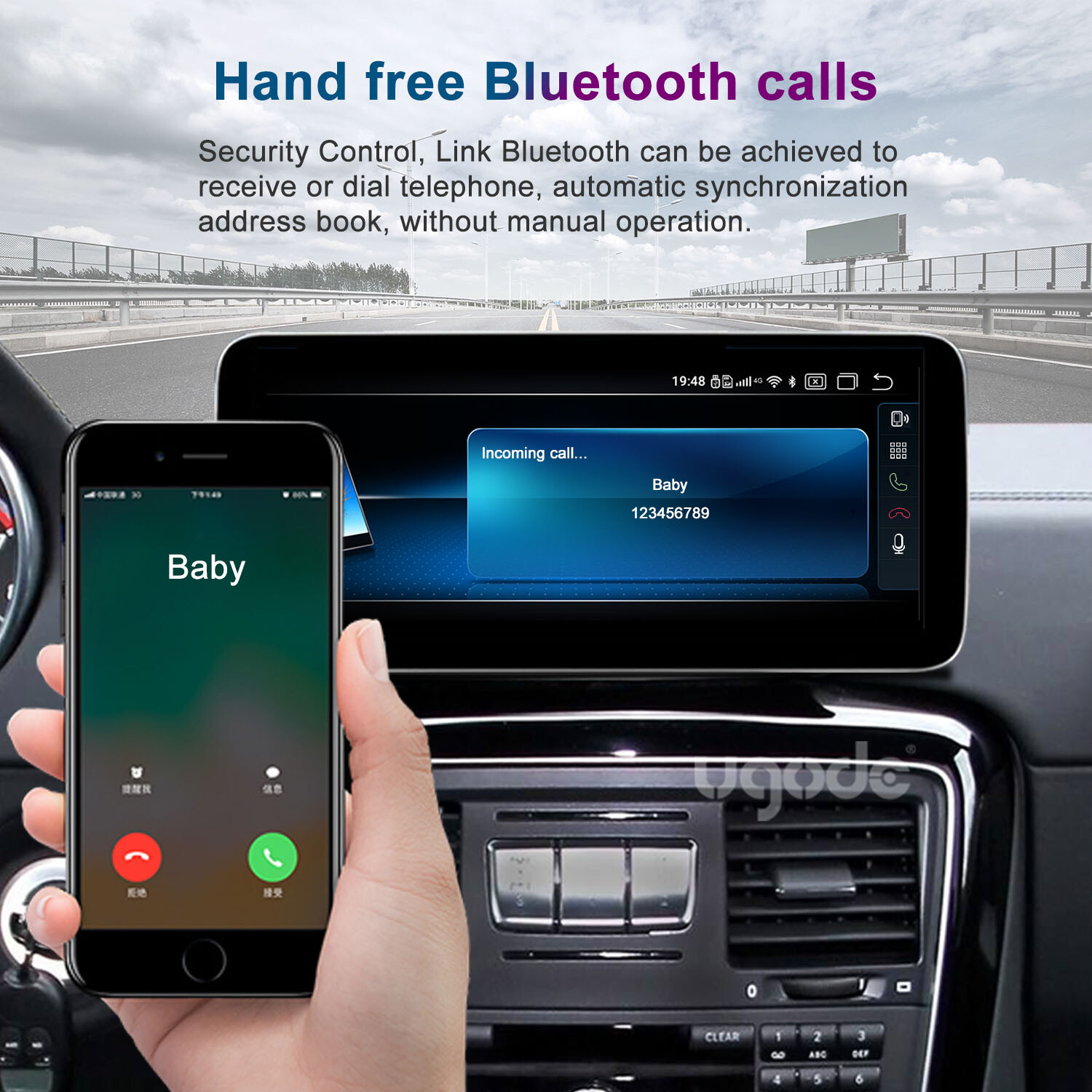 10.25inch Android13 Screen CarPlay Mercedes Benz G CLASS G63 8+128G NTG4.5
