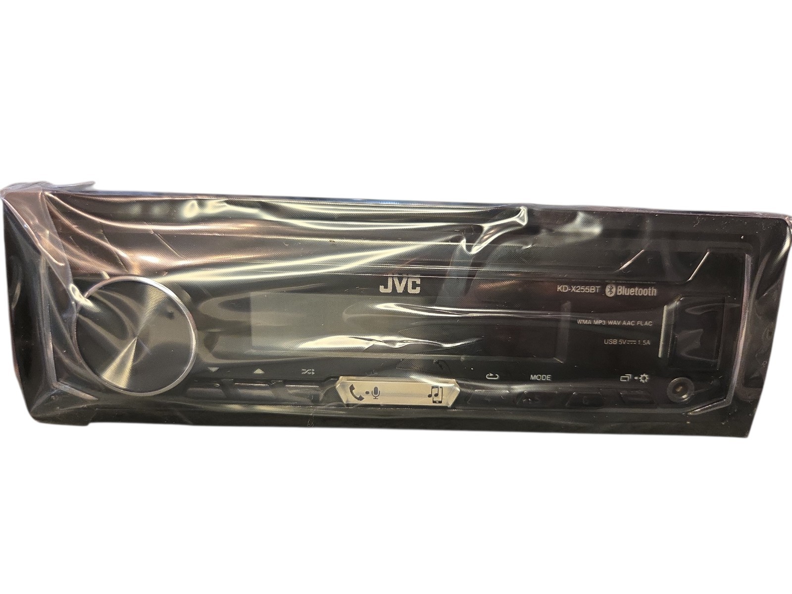 JVC KD-X255BT Bluetooth Media Player Car Stereo iPhone Android USB Aux AM FM MP3