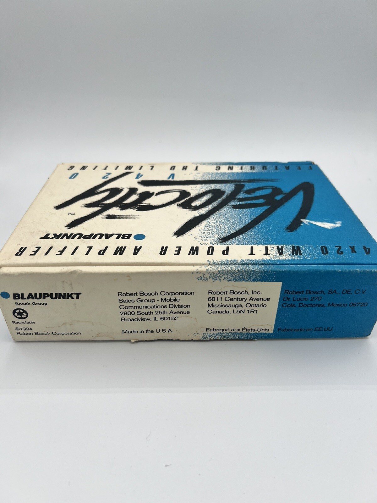 Blaupunkt Velocity V420 Amplifier. 420 Watt Brand New In Factory Box