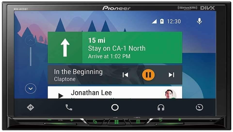 Pioneer MVH-AV251BT 7″ Digital Multimedia Video Receiver, Apple CarPlay, Android