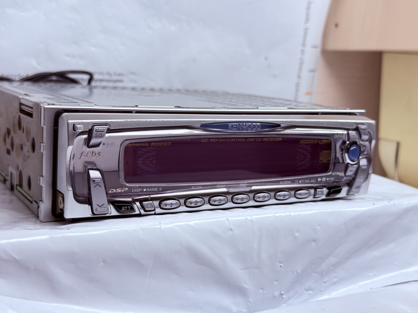 Kenwood f-CD5 JDM Car CD Player Receiver Japan w/ External Bluetooth Tested