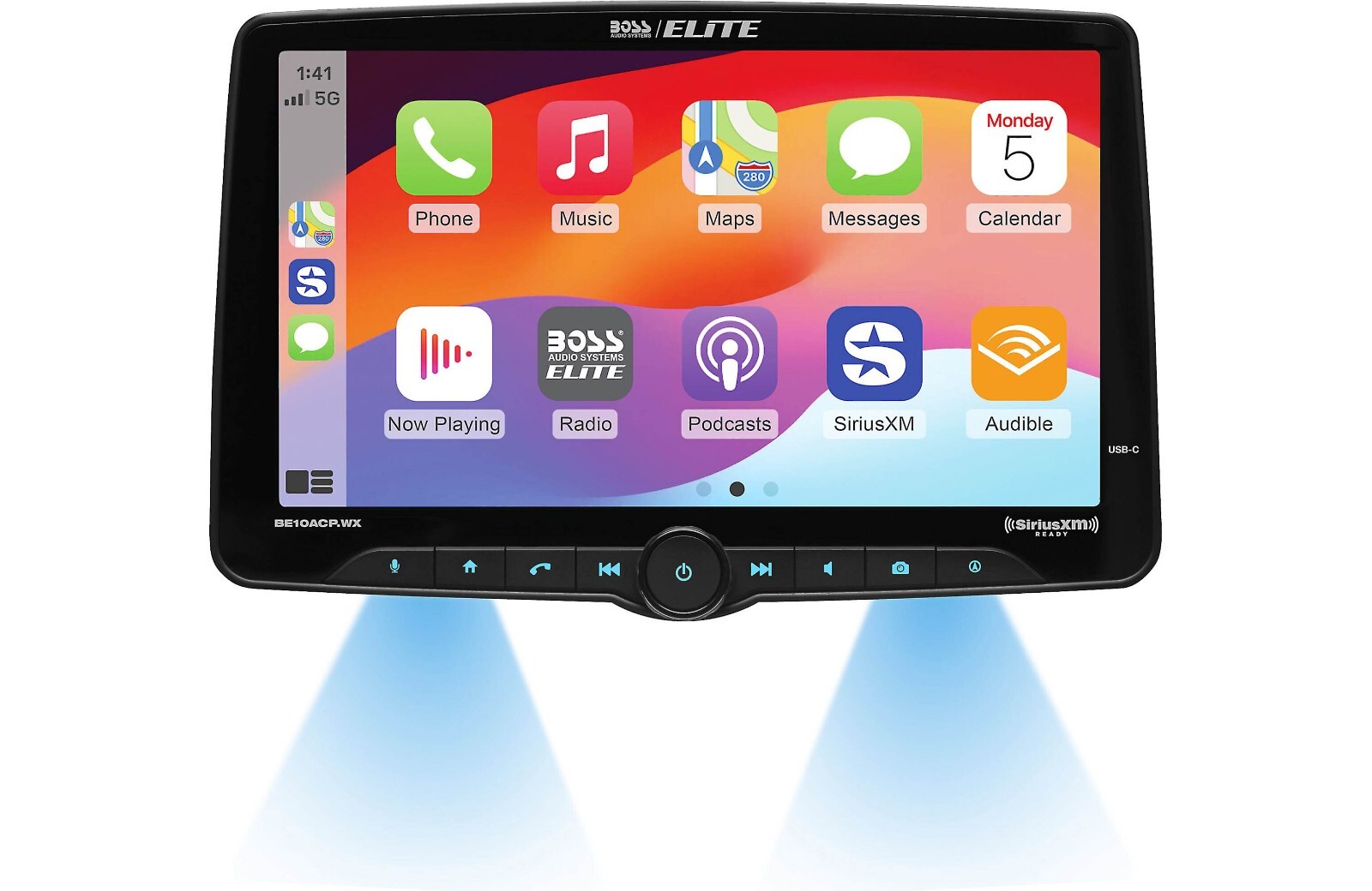 BOSS BE10ACP.WX Car Stereo Wireless Apple CarPlay Android Auto 10.1” Single Din