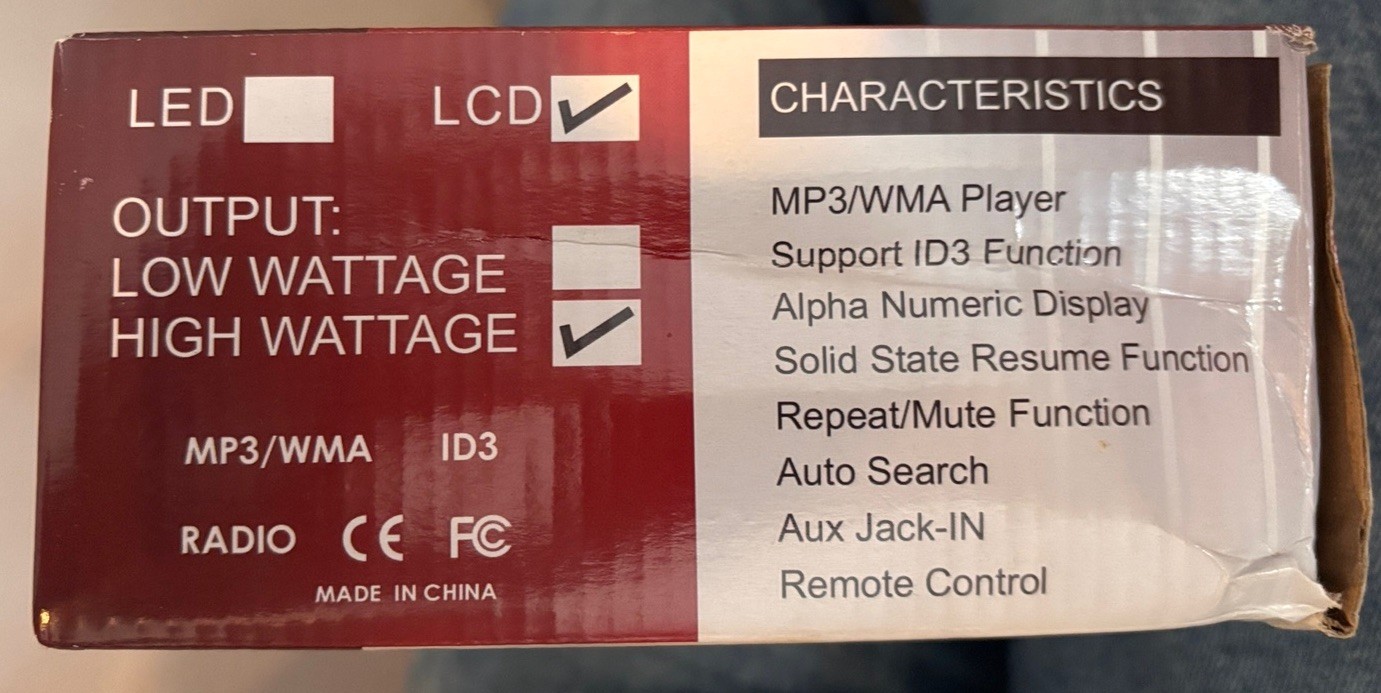 JSD-520 Car Stereo MP3 Player with PLL FM Radio