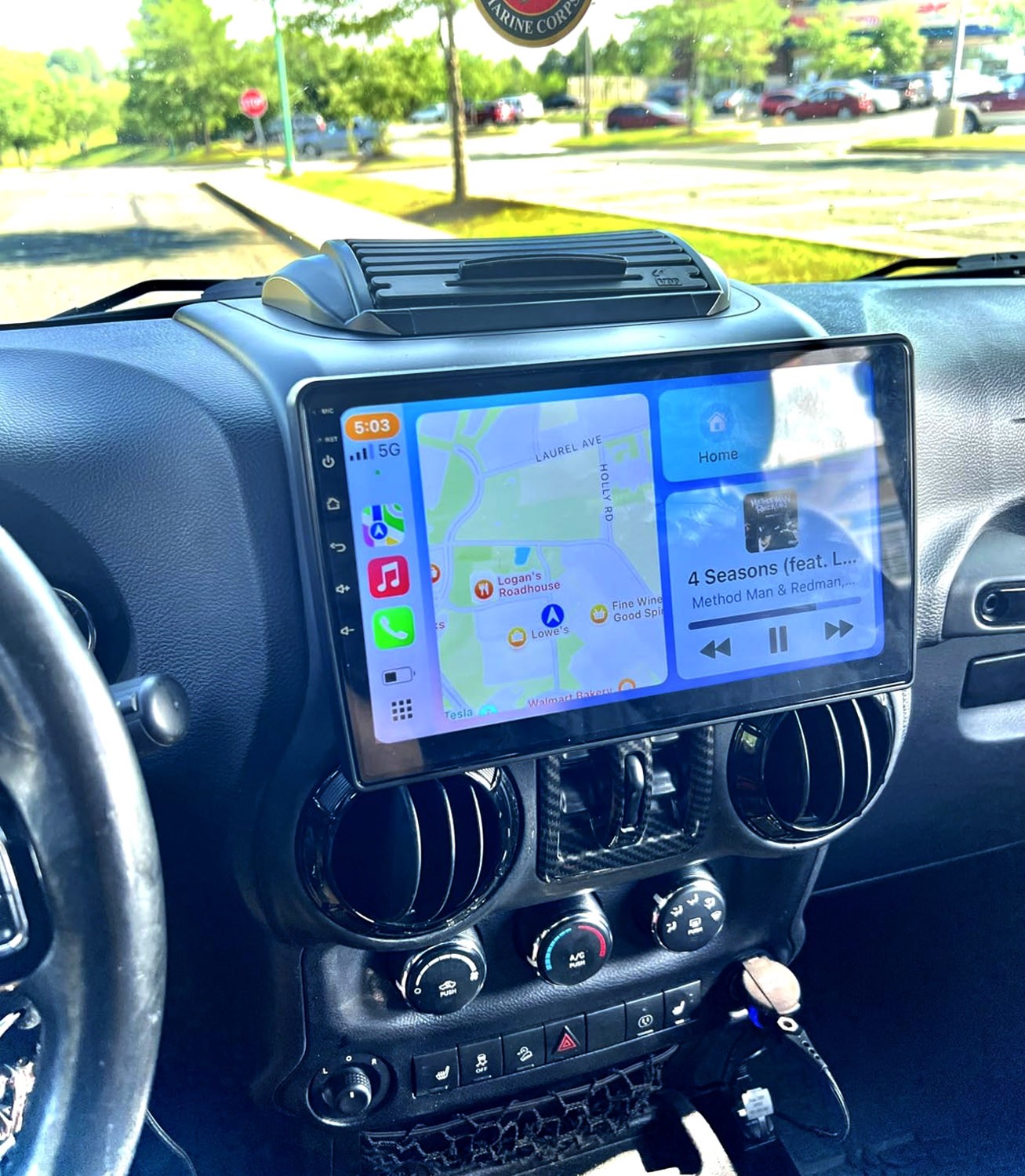 10.1″ For Jeep Wrangler JK 2007-2017 Apple Carplay Android 13 Radio GPS Navi FM