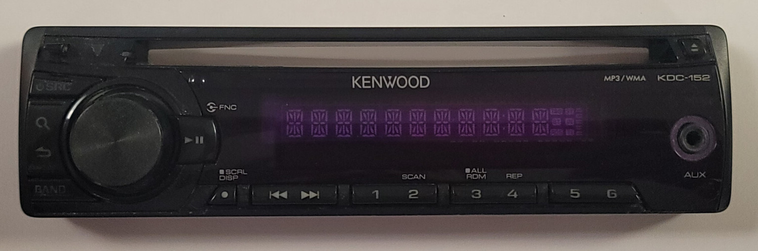 KENWOOD CD Car Stereo Receiver KDC-152 MP3/WMA/AUX/AM/FM + Wiring Harness
