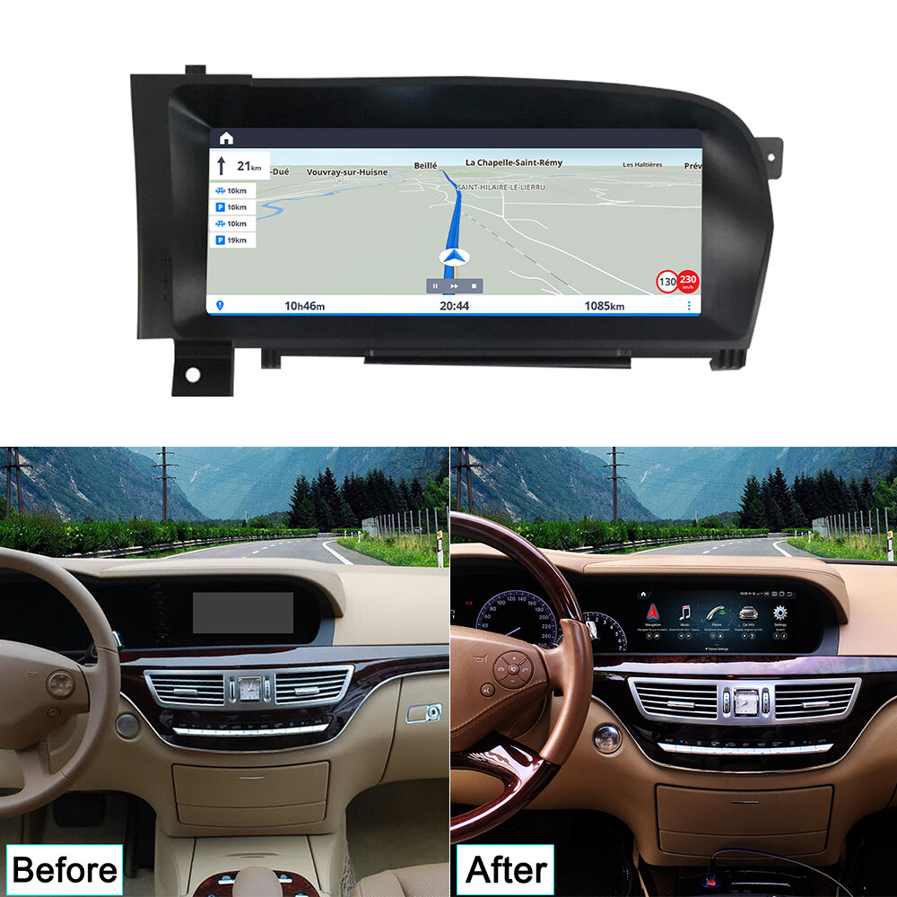Car Multimedia CarPlay For Mercedes Benz S 2009-2012 NGT3.5 Video Player 4G+64GB