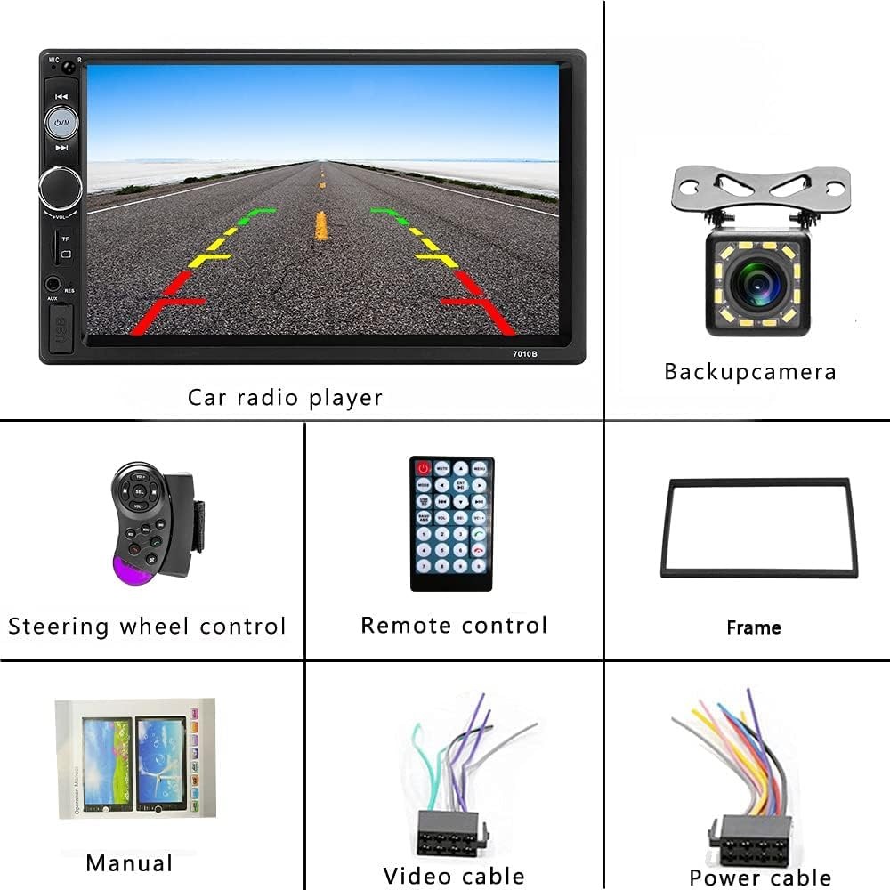 Estereo De Pantalla Tactil Với Camara De Reversa Y Reproductor De Radio