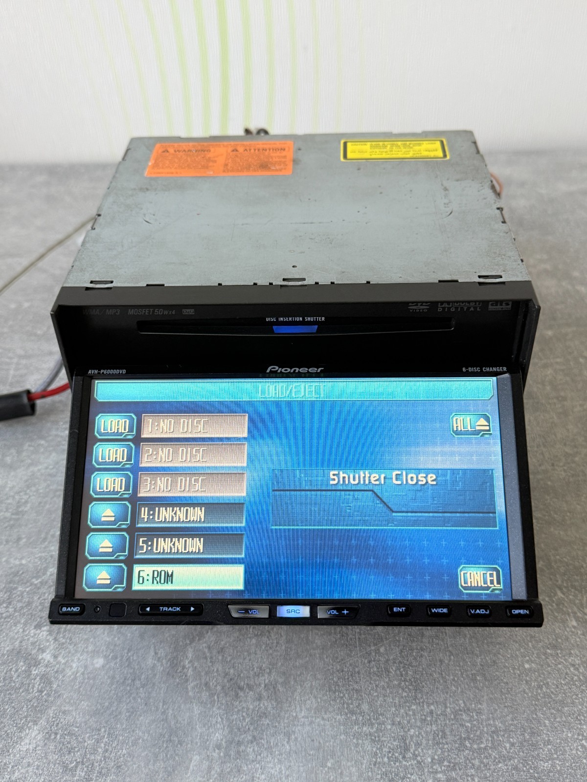 Pioneer AVH-P6000DVD 2DIN 6-Disc Changer DVD CD Touchscreen Car Stereo Multimedi