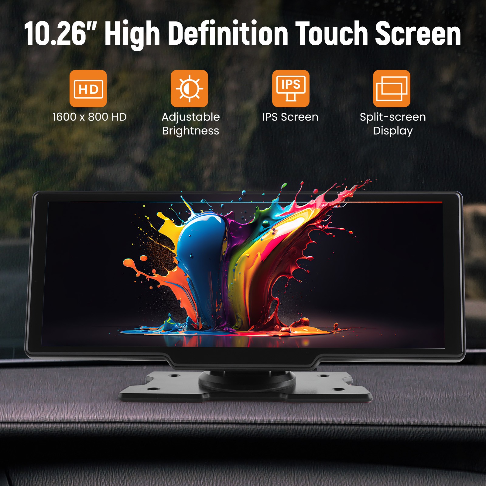 Car Stereo DVD Player for Truck CarPlay Android Auto 10.26″ Camera