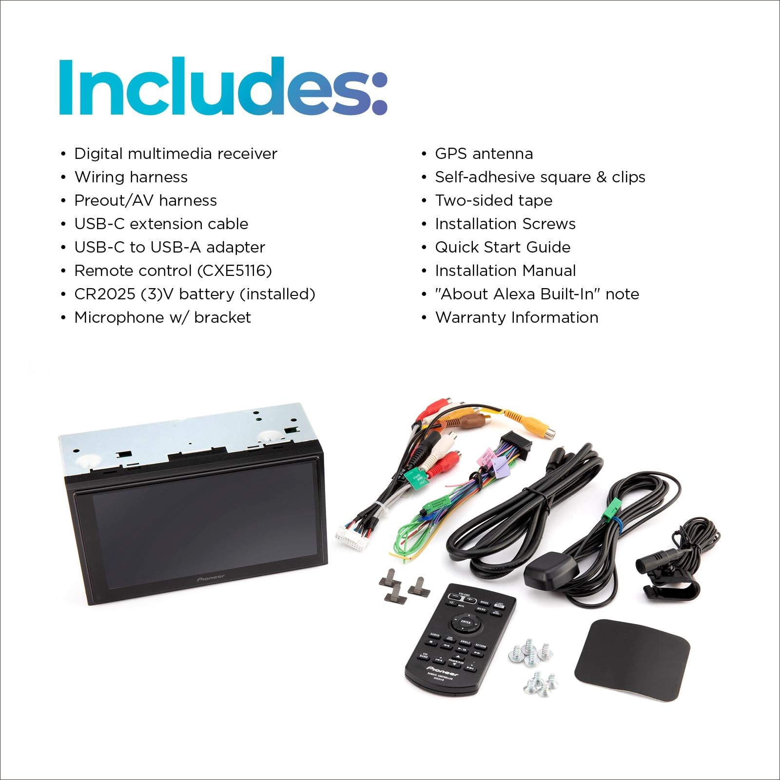 Double Din Car Stereo 6.8″ DMH-W4660NEX Wireless & Wired Apple CarPlay Android