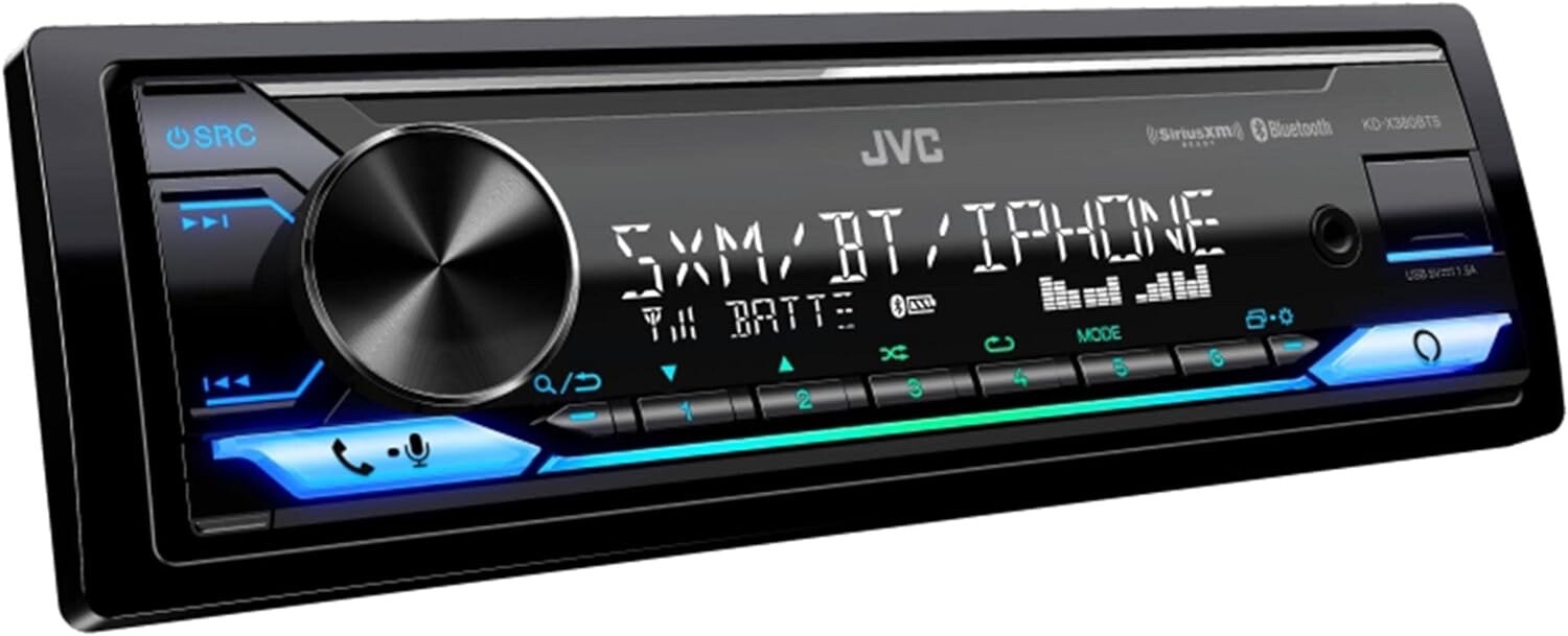 JVC Digital Media Receiver Bluetooth® Alexa / USB + 4x JVC 6.5 Inch Car speaker