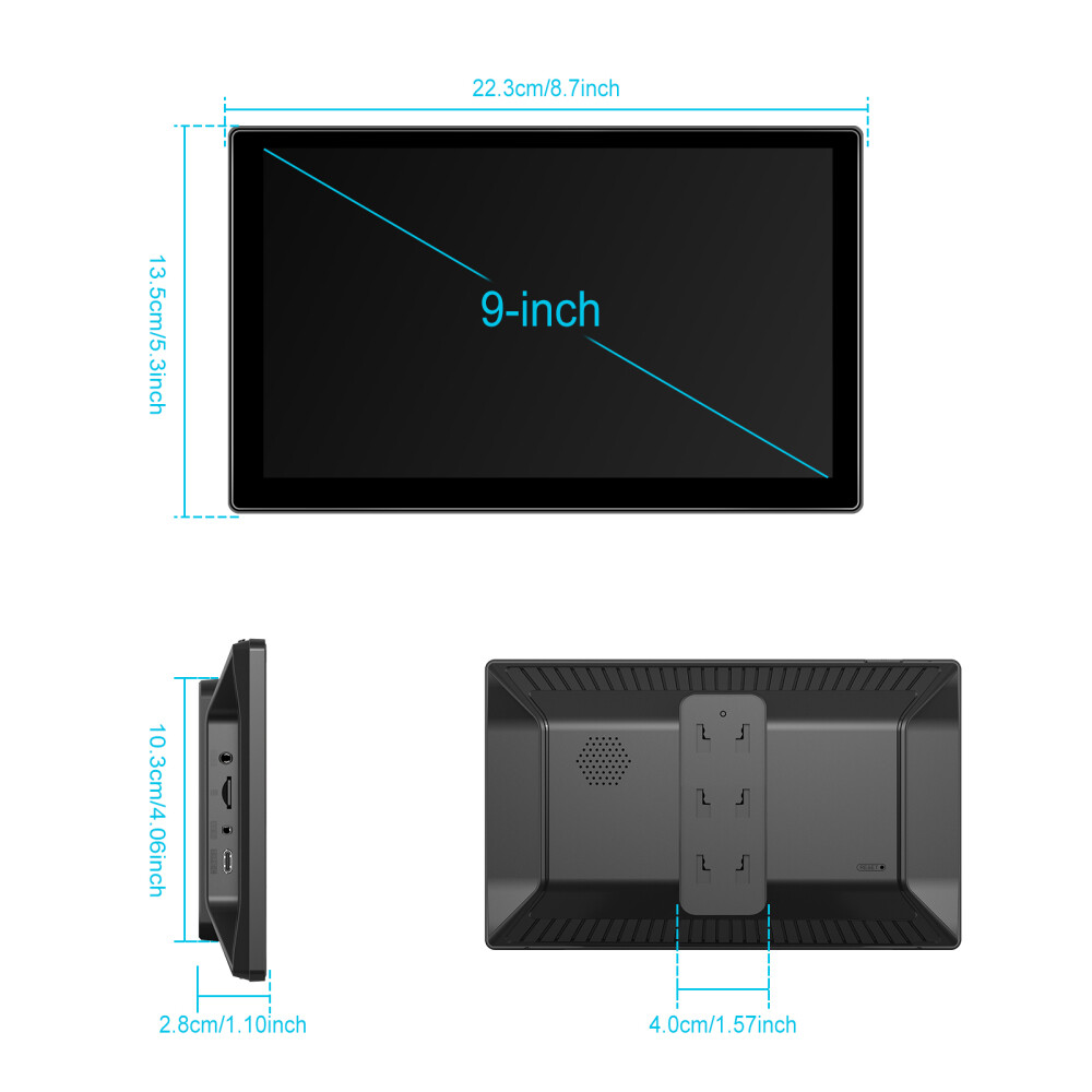 9in Touch Screen Wireless Apple Carplay Android Auto Portable Car Stereo Radio