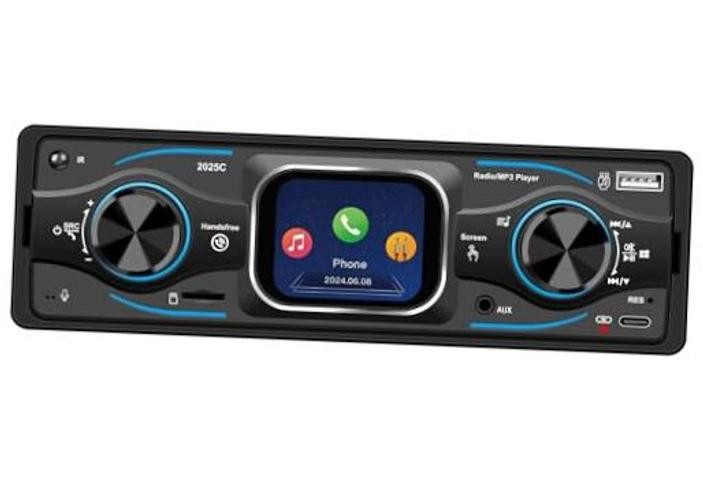 Single Din Car Radio, 2.17” Touchscreen Car Stereo with Bluetooth 6.0, FM