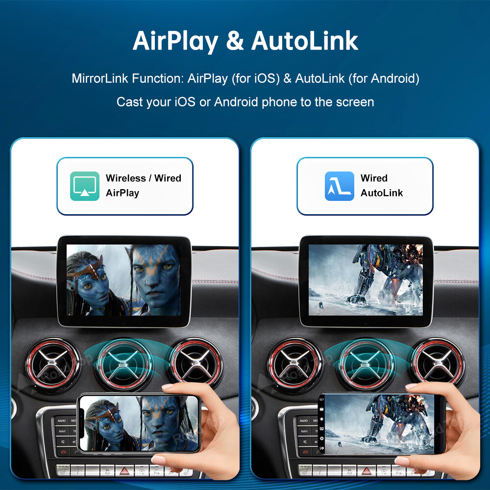 For Mercedes Benz A CLA GLA Wireless CarPlay Android Auto Interface NTG5.0 Car