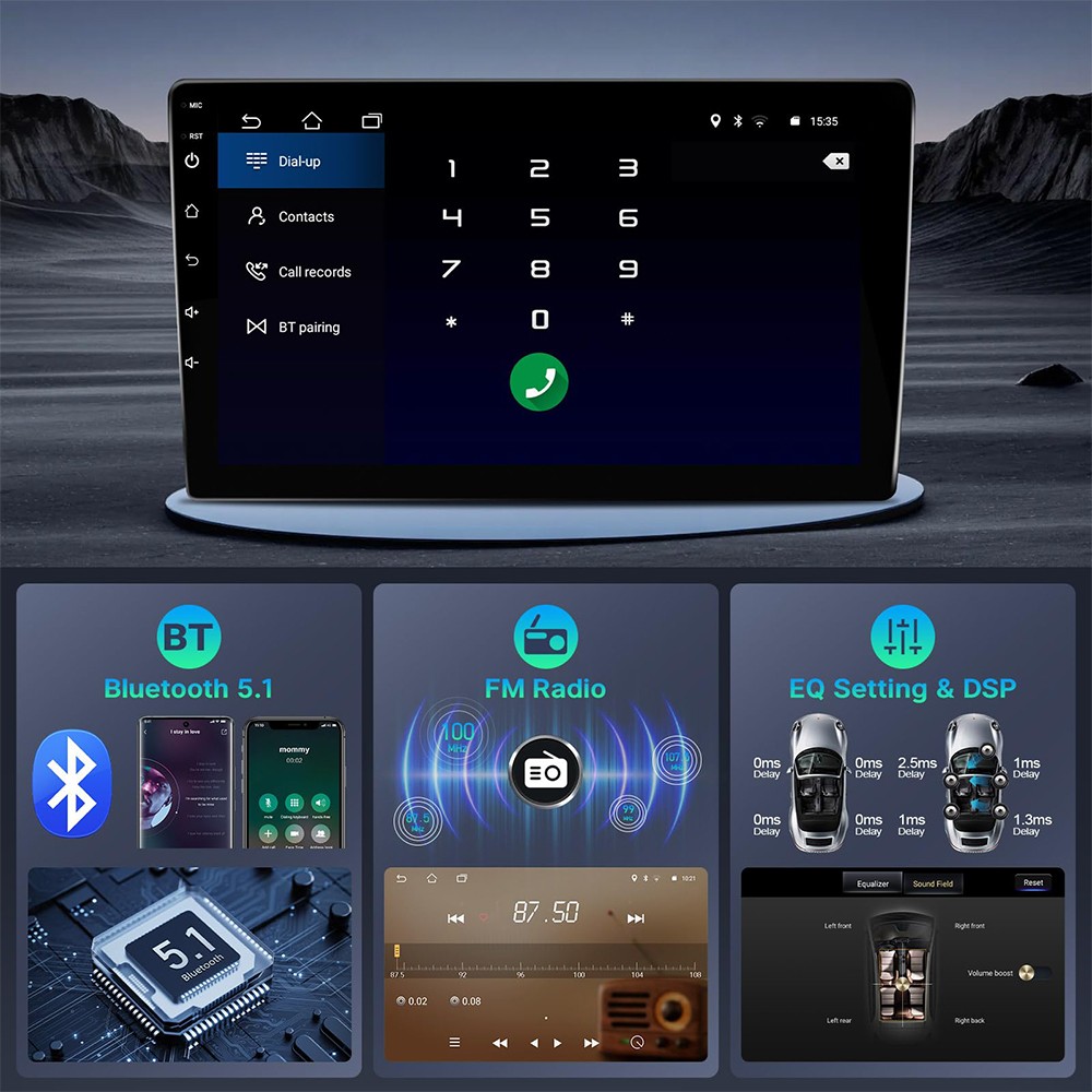 For Honda Civic 2006-2011 10.1 Inch Carplay Android 13 Radio 2 din MP5 Player