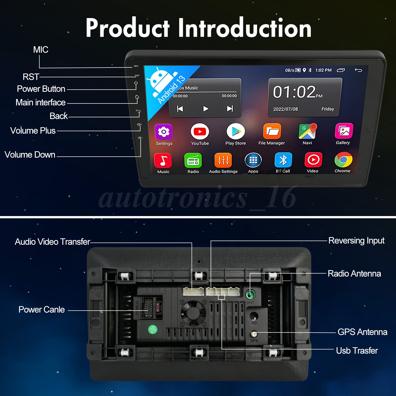 For Jeep Wrangler JK 2007-2017 10″ Car Radio Android Auto Stereo DSP GPS Navi